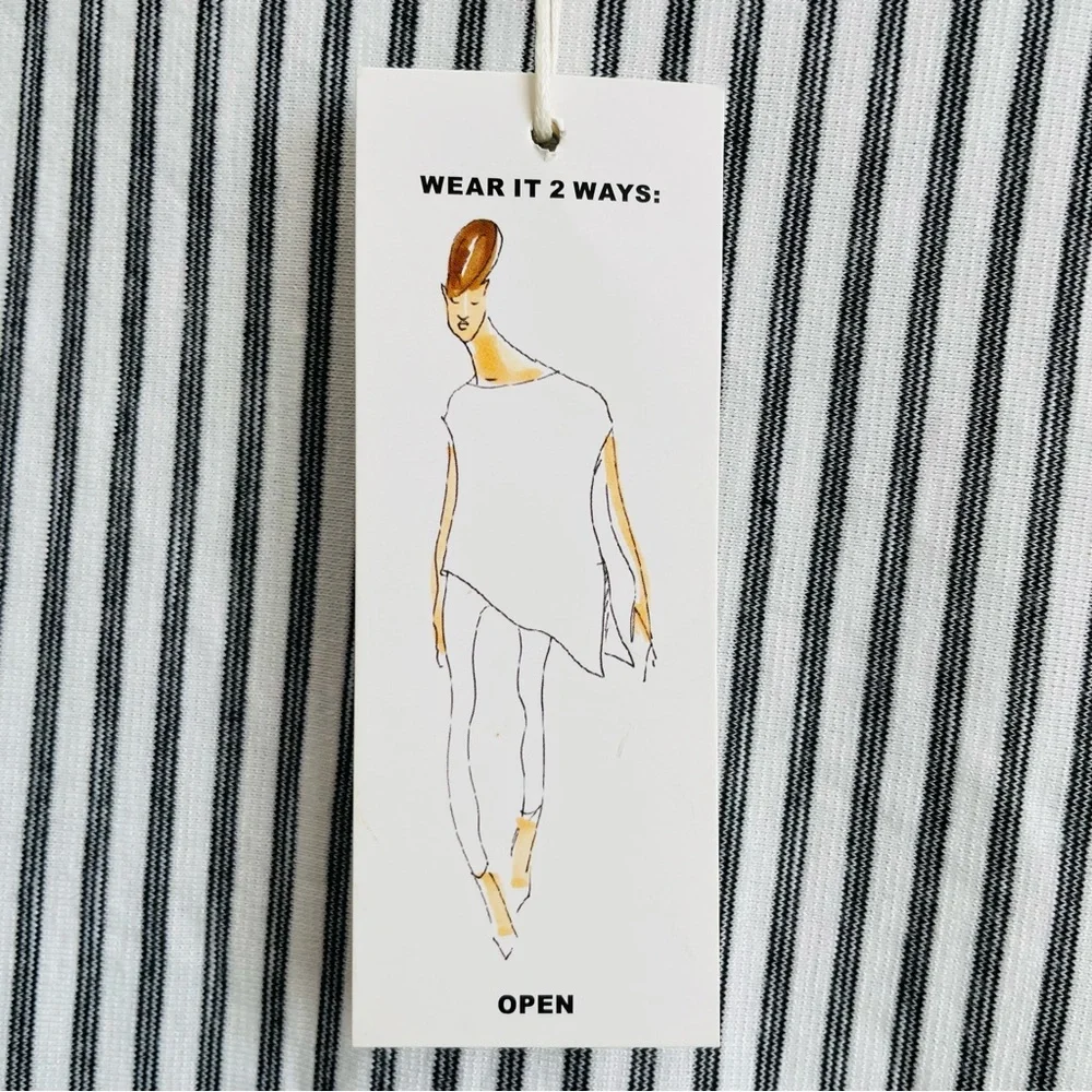 Max Studio Tie-Front Short Sleeve Top/Tunic - Picture 12 of 13